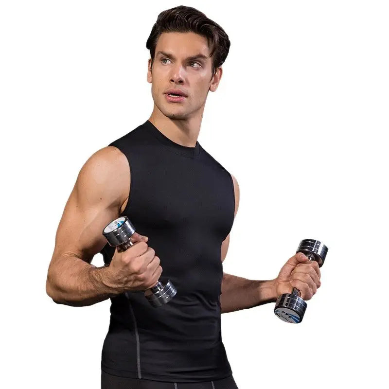 Athletic Compression Tank: Sleeveless Base Layer