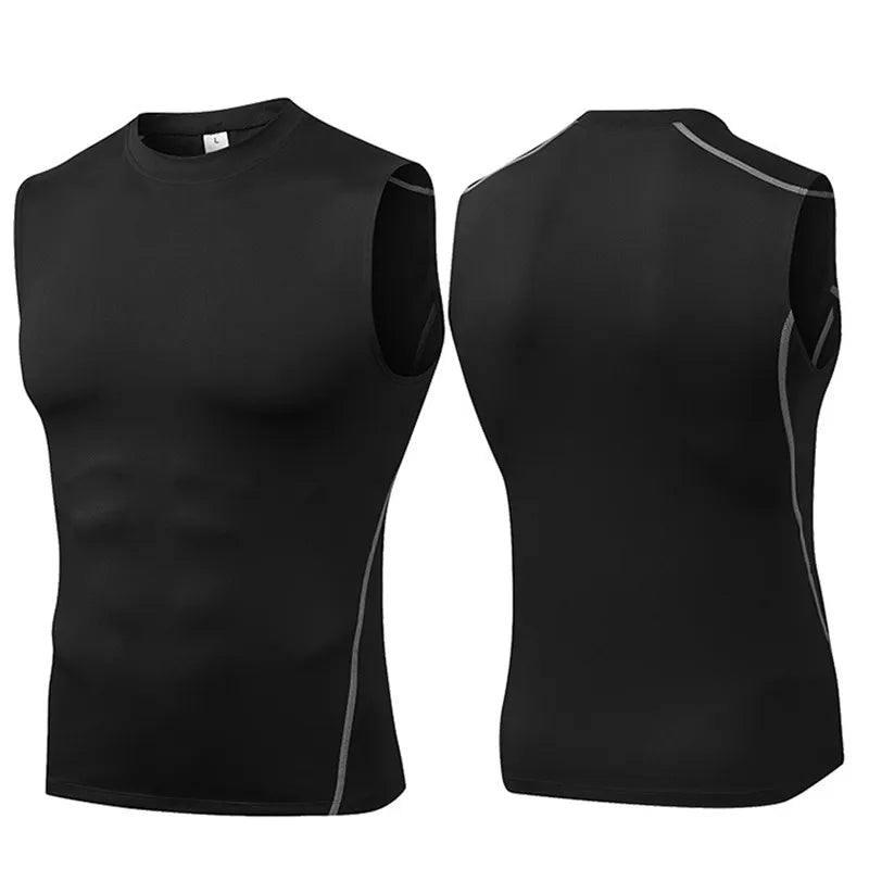 Athletic Compression Tank: Sleeveless Base Layer