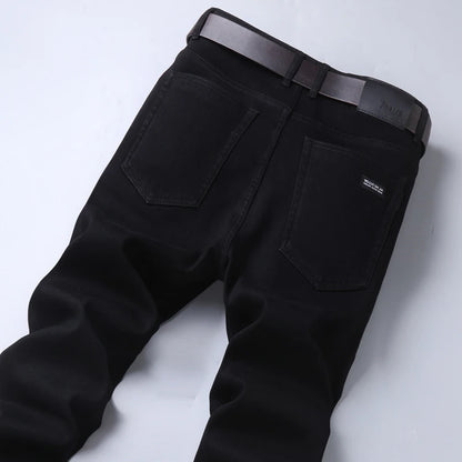 Retro Black Jeans: Men's Casual Pants