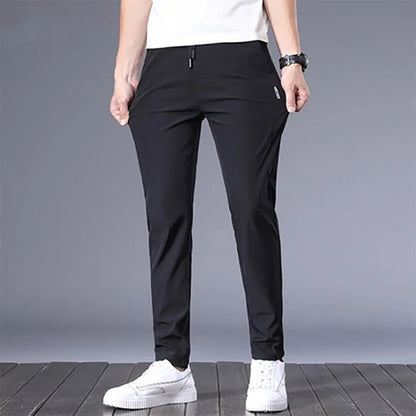 Elastic Cotton Chinos: Versatile Men's Casual Pants