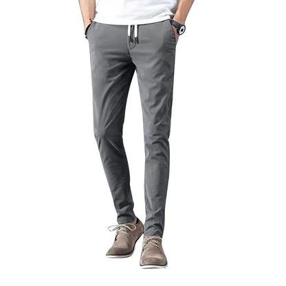 Elastic Cotton Chinos: Versatile Men's Casual Pants